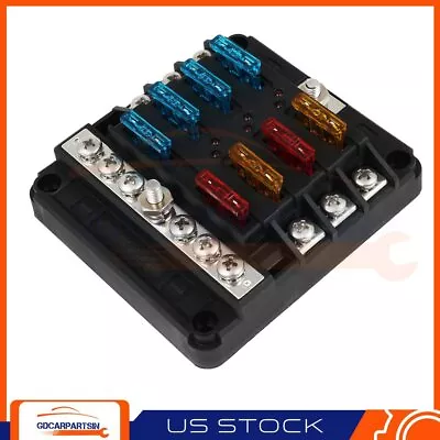 6-Way Car Marine Fuse Box Block Holder With LED Indicator For 12V/32V Automotive • $17.65