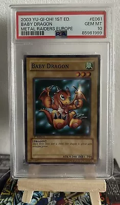 Baby Dragon MRD-E061 Metal Raiders Europe 1st Ed PSA 10 • £349.99