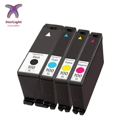 4 Ink Cartridge LM100 Compatible With Lexmark S815 S605 S505 205 S305 S402 705 • £8.49