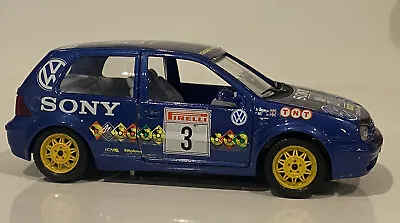 Bburago 1998 Volkswagen Golf Rally Car #3 SONY 1/24 Diecast Model Made In Italy • $24.99