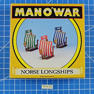 Man O War Norse Longships - Rare OOP - Games Workshop Manowar Citadel Long Ships • $64.95