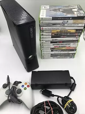 $100.78 • Buy Microsoft Xbox 360 S Slim Model 1439 + 17 Games - No Hard Drive Tested & Working