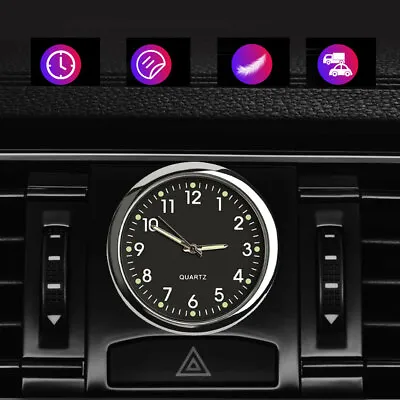 1x Luminous Mini Quartz Analog Watch Stick-On Clock For Car Dash Boat Motorcycle • $9.75