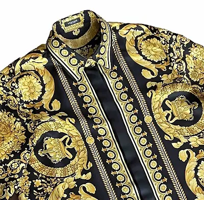 Iconic Versace $1800 Silk Barocco Shirt • $699.99