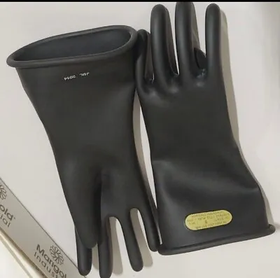 New! 1 Pair Marigold Insulating Glove -size 8 9 10 Black (Class 00 ASTM D120) • $7.99