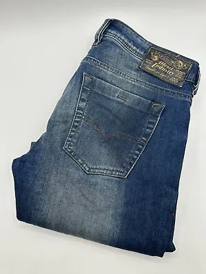 Diesel Industry Pants Men’s 31x33 Blue Zathan Button Fly Jeans Regular Boot Cut • $63.98