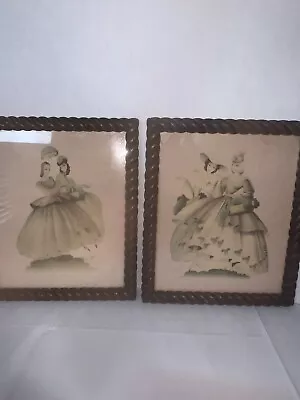 VTG Turner Style Print Southern Belle  Framed 40's-50' • $29.99