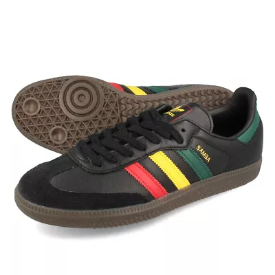 ADIDAS ORIGINALS SAMBA OG RASTA 2COLORS New US 5.0 Bob Marley Fast Ship Black • $170.85