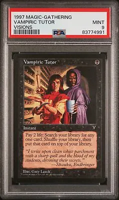 Vampiric Tutor - Visions - MTG - Mint - PSA 9. More MTG In Store • $123.49