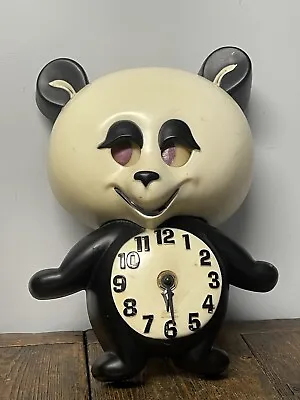 Panda Spartus Eyes Moving In Time Vintage 1950's Electric Clock As Found • $134.99