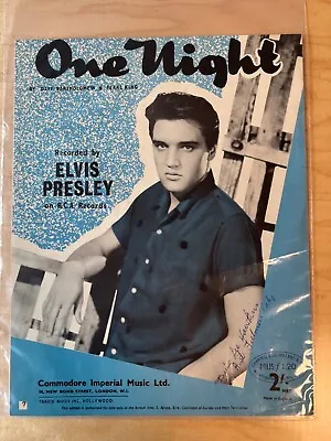  One Night  Elvis Presley Sheet Music • $5.95