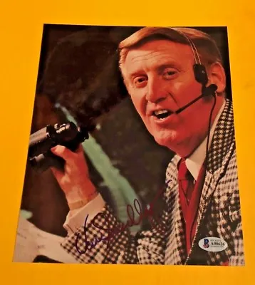 Vin Scully Signed 8x10 Photo Beckett Certified Los Angeles Dodgers • $517