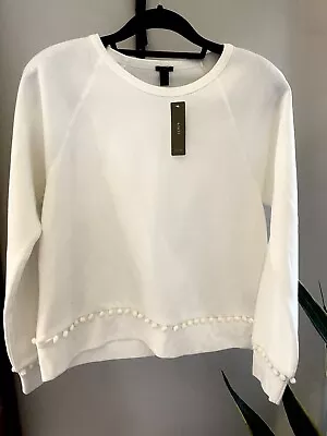 J Crew Womans Off White Pullover Size Large • $18