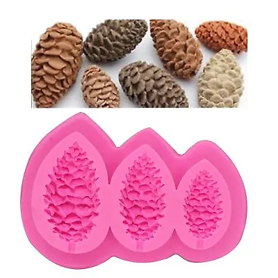 $8 • Buy Pine Cone Silicone Chocolate Mold Sugarcraft Christmas Cake Decor Resin Mould
