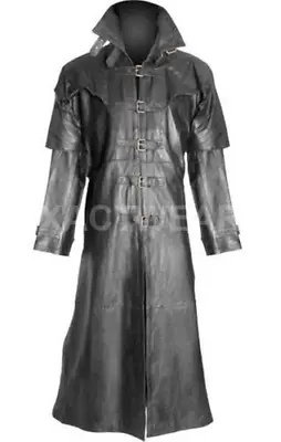 Van Helsing Steampunk Gothic Leather Trench Coat Hugh Jackman Hunter Long Coat • $119.99