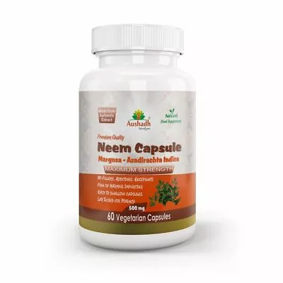 Neem Capsule High Strength Extract Based Vegan Capsules • £11.99