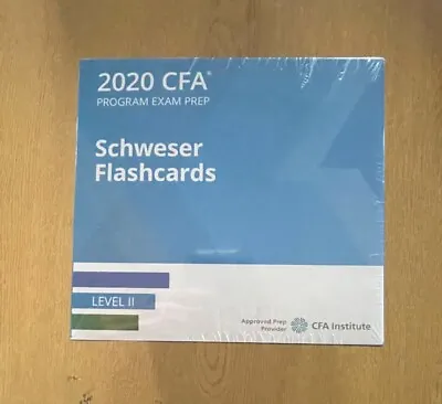 CFA Level 2 Kaplan Schweser Flashcards 2020 • £40