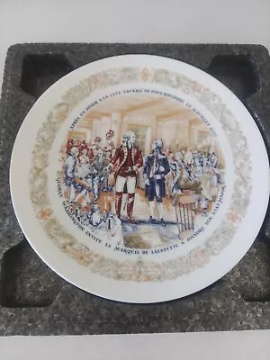 D’Arceau Limoges Lafayette Legacy Plate  1974 Lafayette And George Washington • $15.99