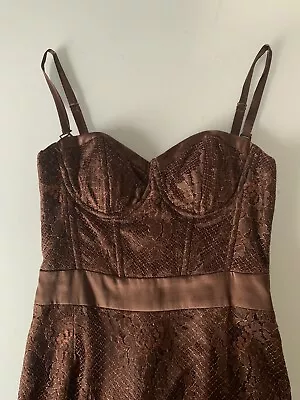 Milly Of New York Pre -Owned Bustier Lace Dress Excellent Condition SZ 4 • $70