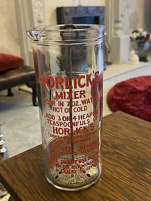 Vintage Horlicks Glass Mixer • £15