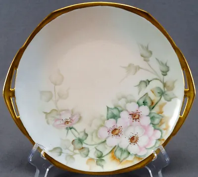 Moritz Zdekauer Hand Painted Signed Beulah Moore Pink Cherry Blossoms Plate 1929 • $25