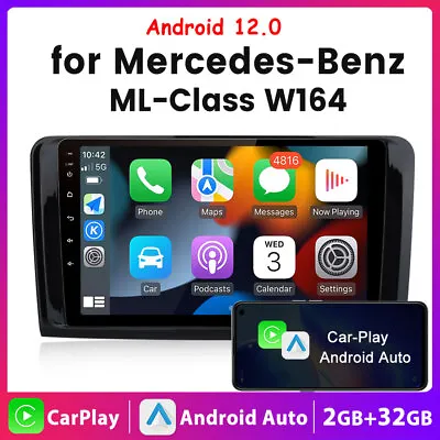 2+32GB CarPlay 9  Car GPS Radio Stereo For Mercedes Benz ML GL Class ML320 ML350 • $154.99