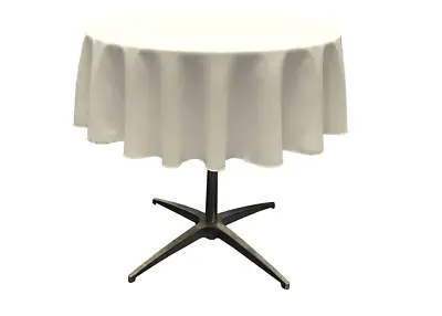 $12.99 • Buy 51  Round Tablecloth - Polyester Poplin Table Cover For Events (Pick A Color) 