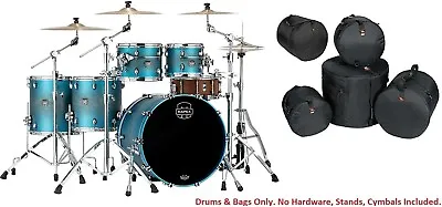 Mapex Saturn Evolution Workhorse Maple Exotic Azure Burst Drums | 22_10_12_14_16 • $3299