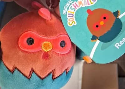 Squishmallows Reed The Rooster 3.5” Soft Plush Clip On New W/Tags • $5.99