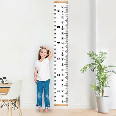 $12.99 • Buy Kids Children Adult Height Growth Chart Measure Home Decor Wall Hanging Ruler