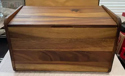 Acadia Wooden Bread Box Food Storage Organizer For Kitchen Countertop • $35
