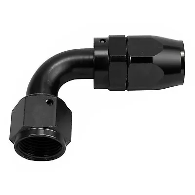 Universal AN6 Swivel Hose End Fitting Adaptor Oil/Fuel Line -6AN 90 Degree Black • $5.25