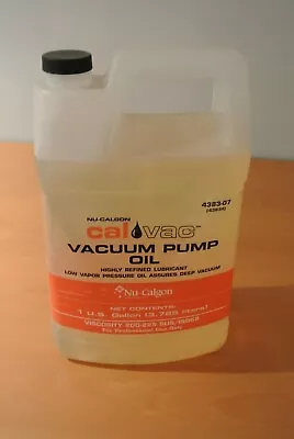 $32.97 • Buy Nu-calgon 4383-07 Cal-vac Vacuum Pump Oil 1gal -   New  