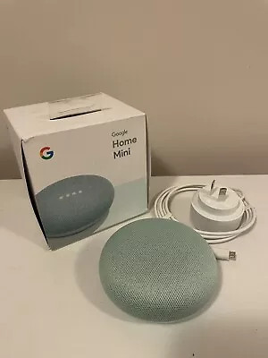 Google Home Mini Smart Speaker Aqua • $30