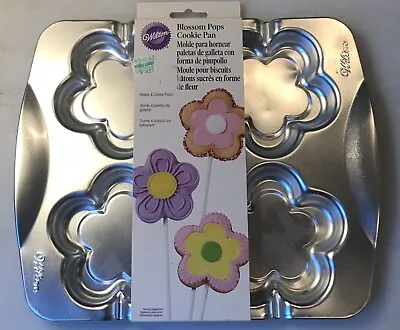 $10 • Buy Wilton Cookie Pan--makes 4 Cookie Pops- Blossom