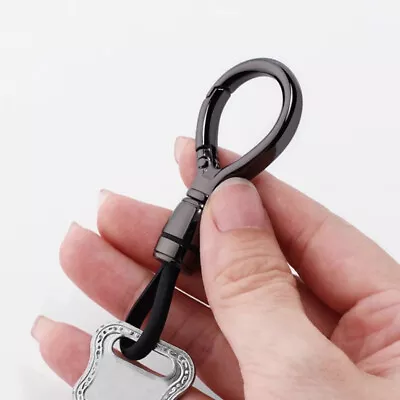 1X Metal Rope Buckle Car Keyring Waist Hanging Pendant Key Chain Circular Ring • $8.72