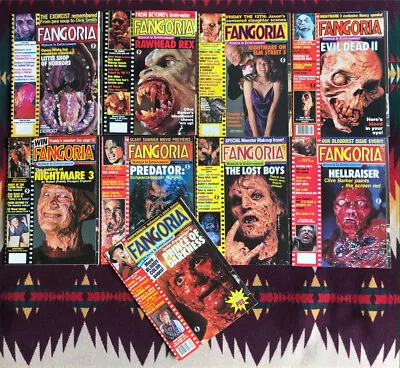 Fangoria Magazine Lot All 1987 With Posters. Vintage Horror Magazine. • $30