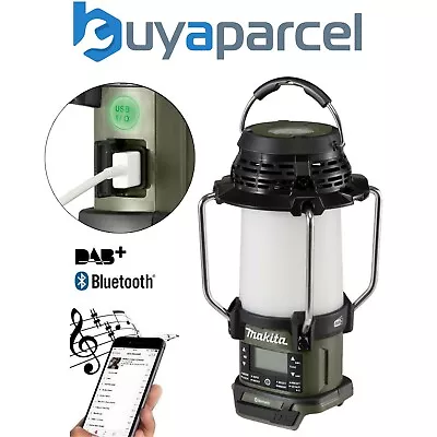 Makita DMR056 O 18v LXT Digital DAB + Site Radio Bluetooth Camping Lantern Torch • £122.54