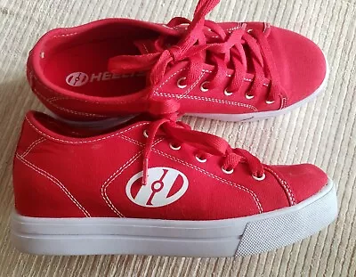 Heelys Skate Shoes Unisex Mens Size 7 Red White Logo Original Wheeled Shoe • £24.12