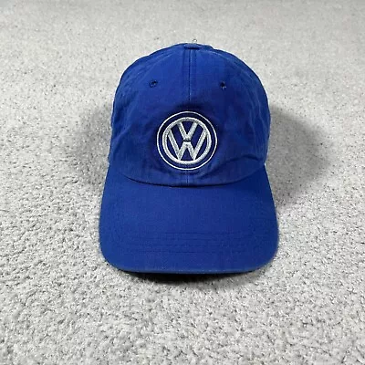 Volkswagen Driver Gear Hat Cap Strapback Blue Adjustable  Logo • $20.77