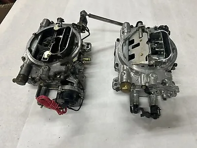 Edelbrock Carbuetors 2x4 Dual Quad Set 426 Hemi Chevy Ford Mopar Linkage J18947 • $499.99