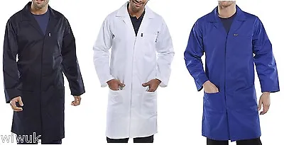 Warehouse Laboratory Lab Store Coat / Cow Gown Workwear - Royal Or Navy Or White • £12.99