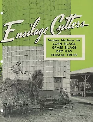 Reprint IH McCormick Deering Ensilage Cutters Corn Grass Hay Crops Brochure • $17.50