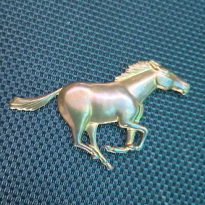 Vintage Brass Mustang Pony Horse Magnet - Magnetic Tie Clip - Brooch For Hat  • $9.99