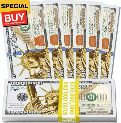 100 Million Dollars Bill | 100 Novelty One Million Dollar Feel Favorit Choice F • $15.99