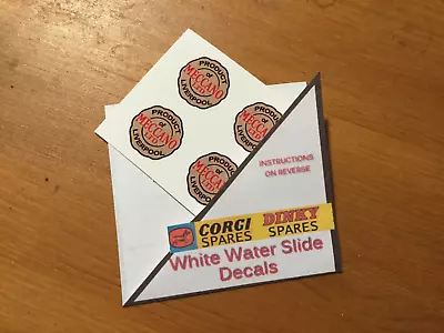 £3 • Buy Meccano No1 Car Constructor Waterslide Decals (Set Of 4)