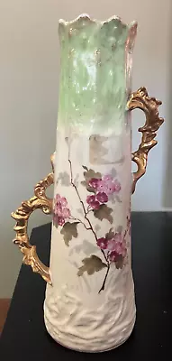 Antique German Continental Porcelain Vase – Circa 1880 • $40