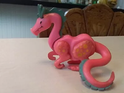 Fisher Price Little People Vintage Pink Dragon Missing 1 Ear Castle Set • $18.48