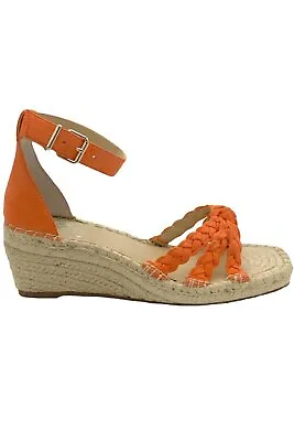 Vince Camuto Braided Espadrille Wedges Jadeya Cove Coral • $32.99