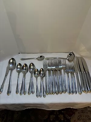 Vtg Gorham Golden Melon Bud Flatware Lot Of 31 Japan & Korea Made 4 Lbs • $195